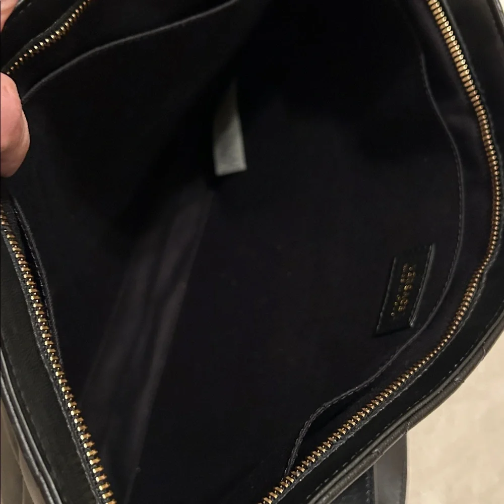 Versace Borsa Nappa Trapuntata Black Quilted Leather Shoulder Bag - Like NEW!